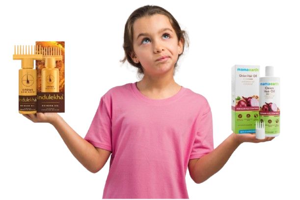 Indulekha Bringha Oil vs Mamaearth Onion Hair Oil Reviews: Which One Is the Best Hair Oil for Hair Growth?