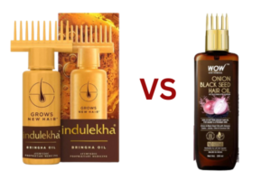 Indulekha Bringha Oil vs WOW Skin Science Onion Black Seed Hair Oil: My Honest Review