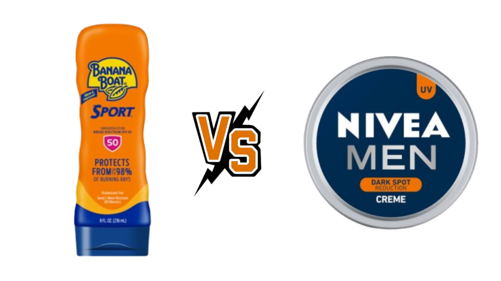 What is the Best Sunscreen for Skin Protection? Banana Boat Sport Ultra SPF 50 vs NIVEA Men Dark Spot Reduction SPF 50