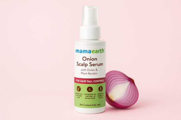 How I Reduced My Hair Fall with Mamaearth Onion Scalp Serum