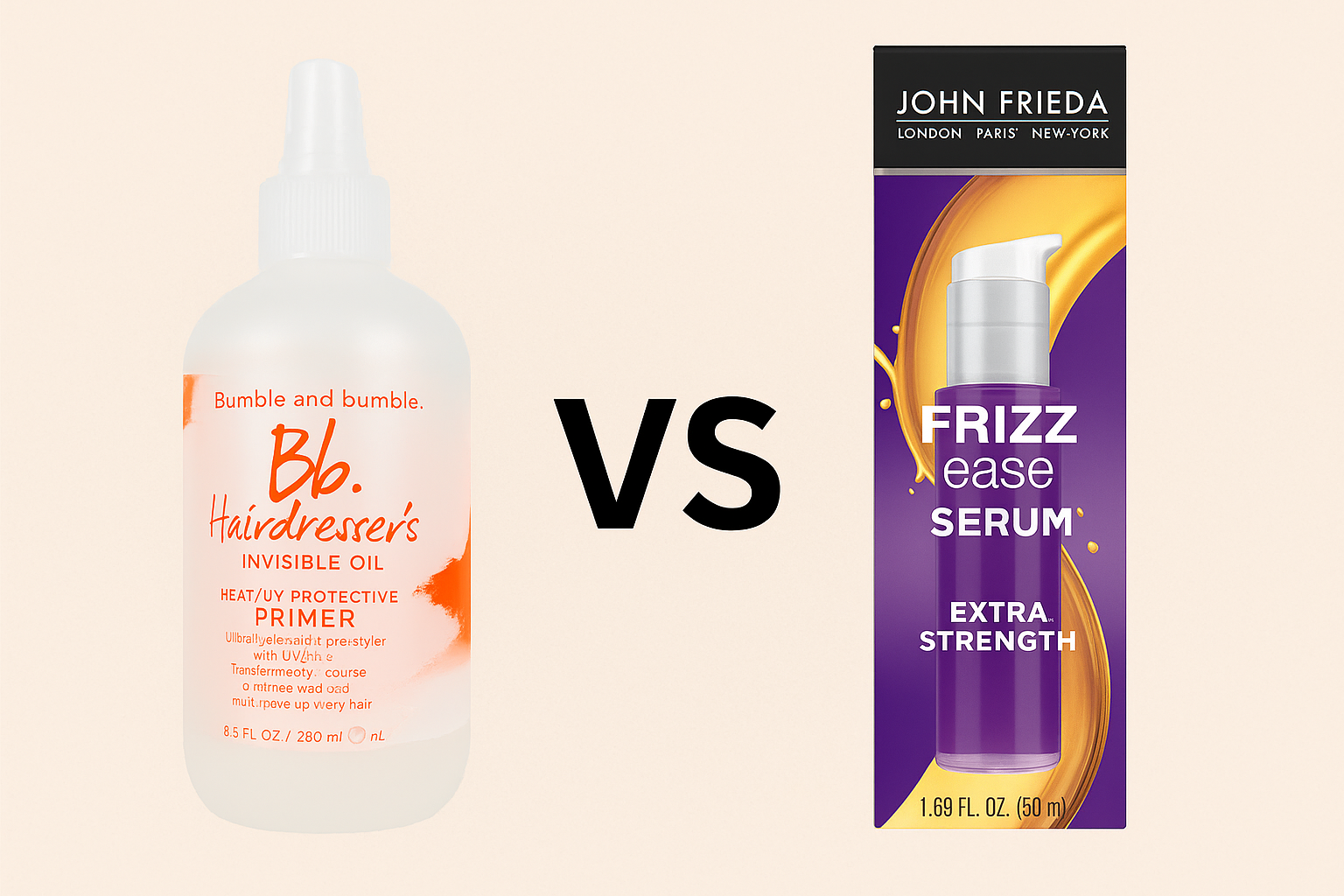 Bumble and Bumble Bb. Hairdresser’s Invisible Oil vs John Frieda Frizz-Ease Hair Serum: Which Hair Serum Should You Choose?